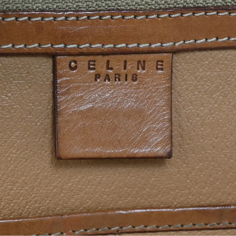 CELINE  Macadam Pattern Business Briefcase PVC / Leather In GUC Rare - Picture 14 of 16